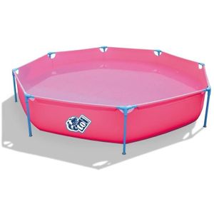 BASIC Piscine octogonale en PVC pour enfant 300x55cm - Fuchsia