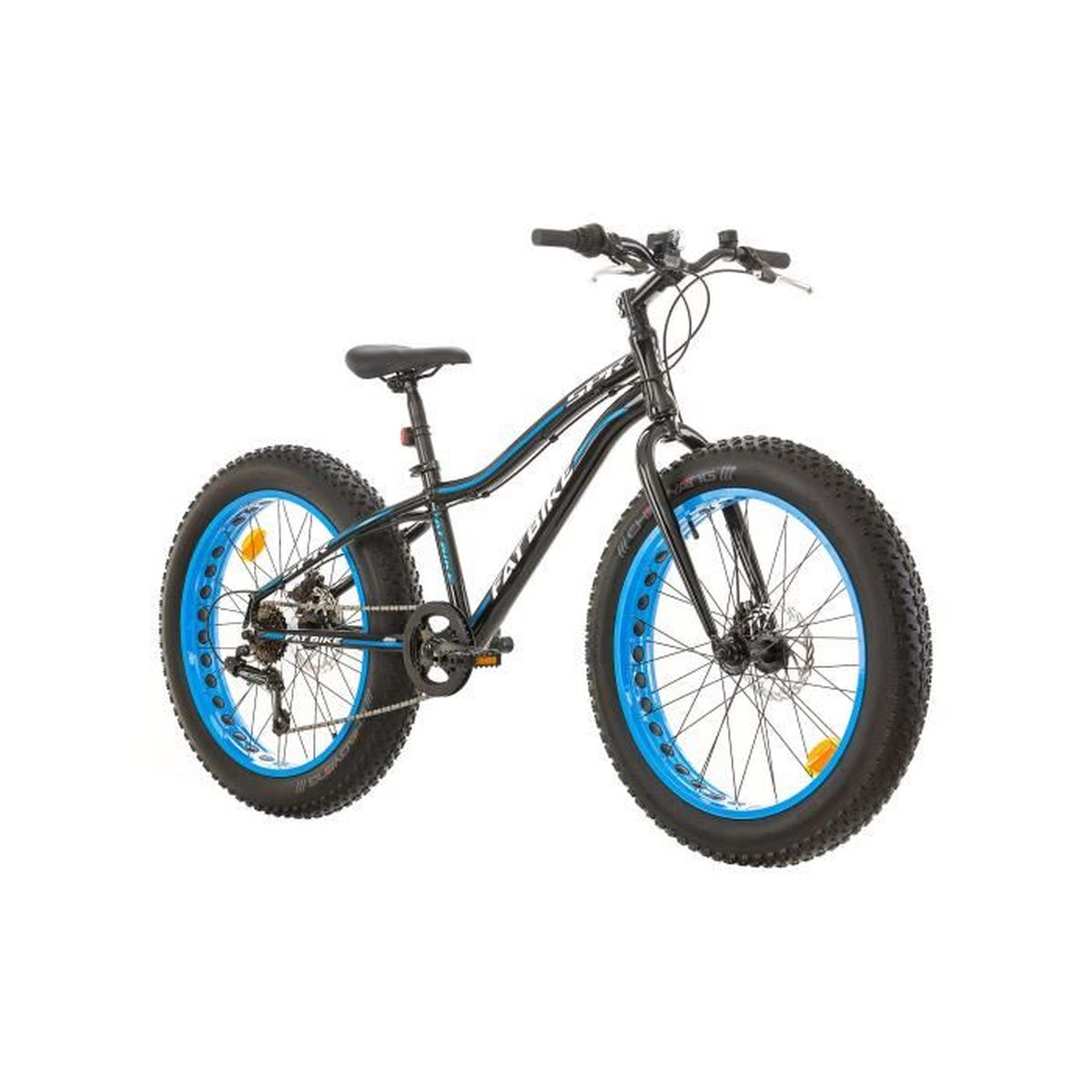 VELO FAT BIKE 24'' 6 VITESSES AVEC DERAILLEUR ET POIGNEE GRIPSHIFT