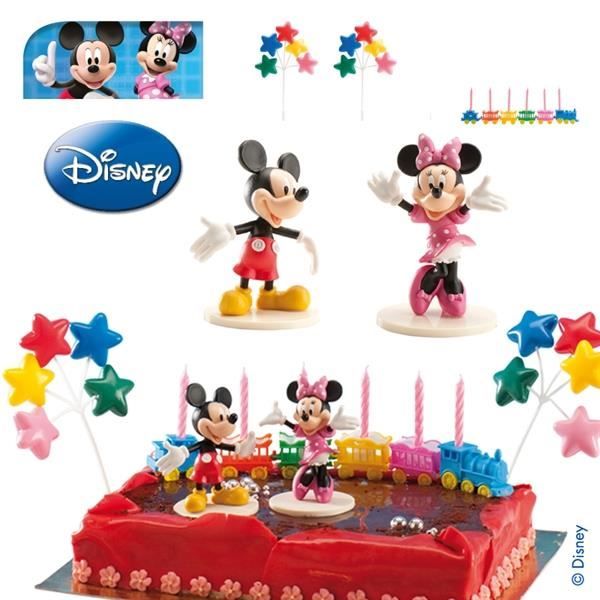 2 Figurines Gâteau Mickey Minnie  LA BOITE A STICKERS