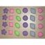 MOULE - PLAQUE  24 MOULES EN SILICONE COLORIS PASTEL ASSORTIS*