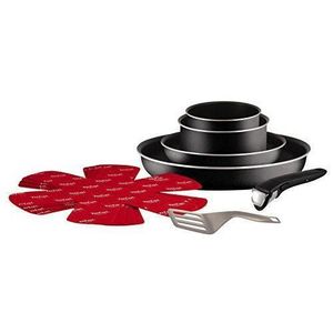TEFAL INGENIO Batterie de cuisine 10 pi?ces Tous feux sauf induction noir