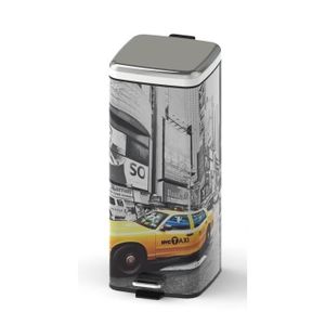 Poubelle 30L métal NEW YORK