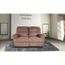 CANAPÉ Canapé 2 Places Relax Microfibre Coloris Taupe