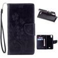 Etui Pour Wiko Rainbow Jam 4G 5.0 , sangle papillon Impression Fleur