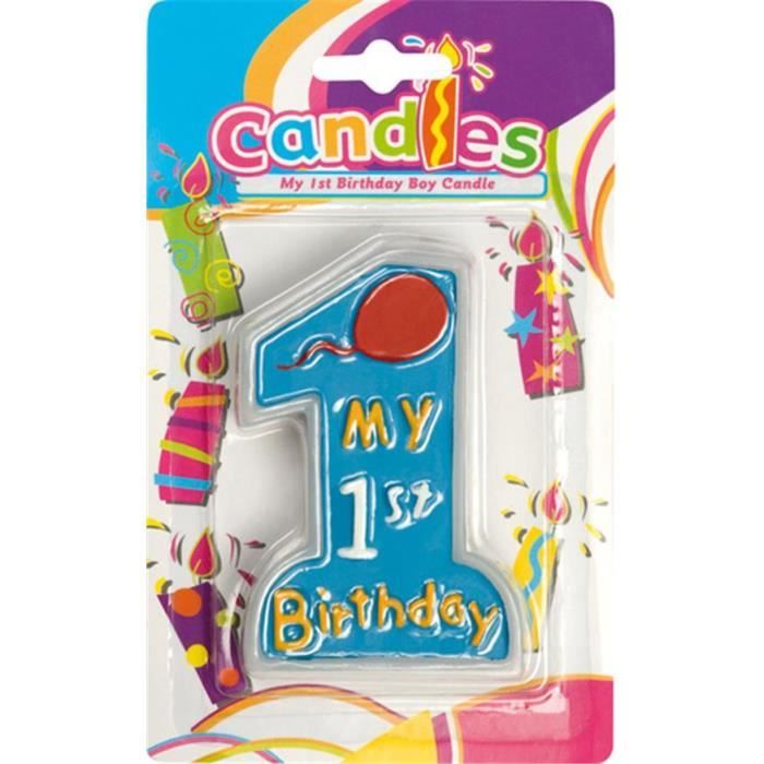 Bougie Anniversaire 1 an Garçon - Achat / Vente bougie anniversaire