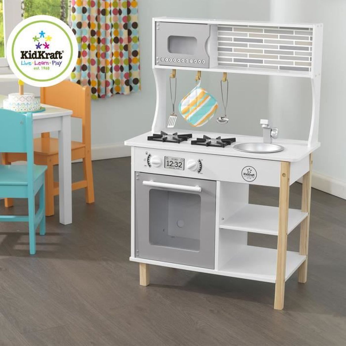 KID KRAFT cuisine en bois avec four micro onde complete Achat