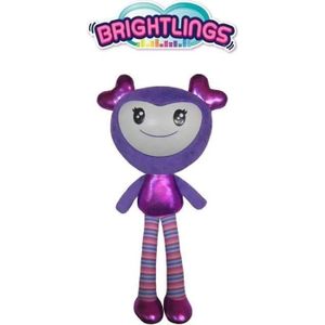 SPIN MASTER Brightlings Poupée peluche intéractive Violet