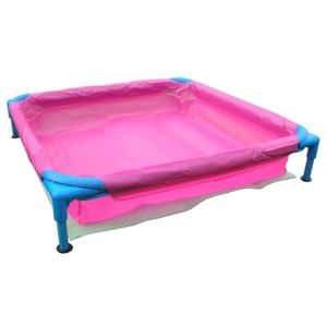 BABY Piscine carré en PVC pour enfant 85x85x15cm - Fuchsia