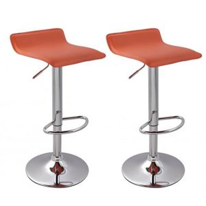 tabouret de bar orange