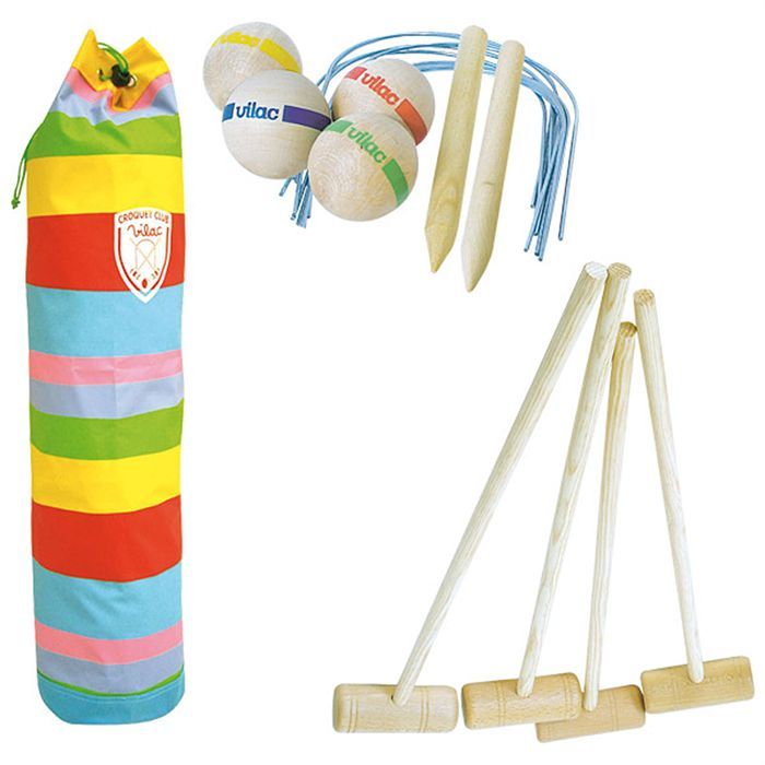 VILAC Croquet junior 4 joueurs Achat / Vente jeu de croquet Cdiscount