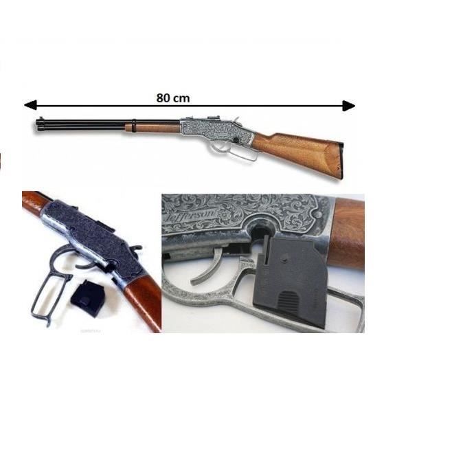Jouet Fusil Jefferson + Bande Amorce 13 Coups - 80 cm ...