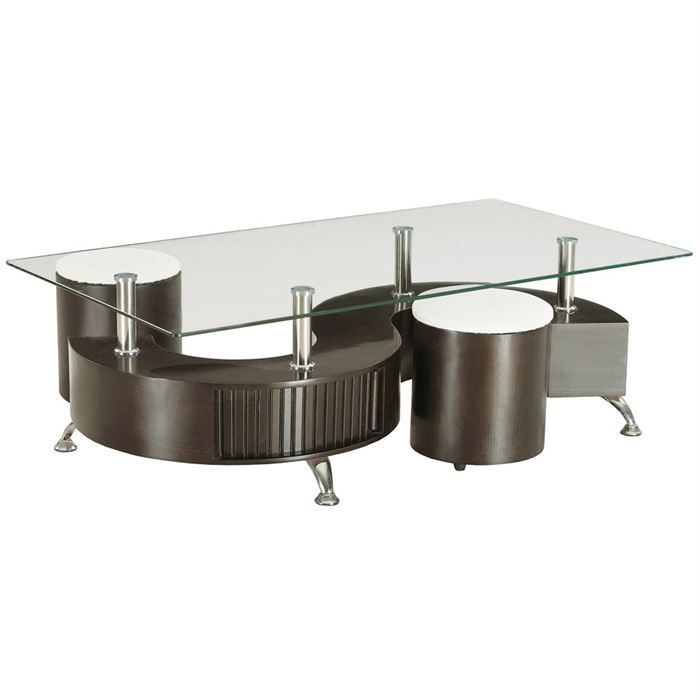 Table basse avec pouf Table basse modulable