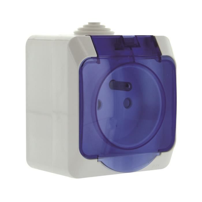 Schneider Electric SC5WDE000744 Prise de courant 2P+T Cedar 230 V Blanc