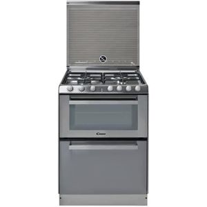 CANDY TRIO 9501/1X Cuisini?re triple-Gaz-4 foyers-3500W-Four élec-40L-Lave vaiss. 6 couverts-56dB-Classe A-L60cm x H86,5cm-Blanc