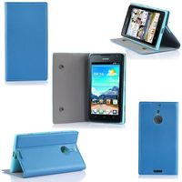 Etui coque Huawei Y530 bleu - Housse pochette Etui coque Huawei Y530 bleu - Housse pochette