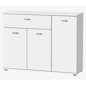 DIXI Buffet bas contemporain laqué blanc - L 90 cm