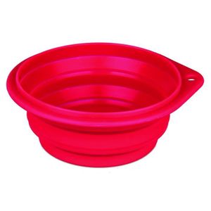 TRIXIE Ecuelle de voyage pour chien - couleur aléatoire : rouge ou bleu