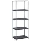 MEUBLE ETAGERE ALLIBERT MASTER Etagère 5 tablettes noir/gris