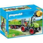  Playmobil Grand Tracteur Avec Remorque