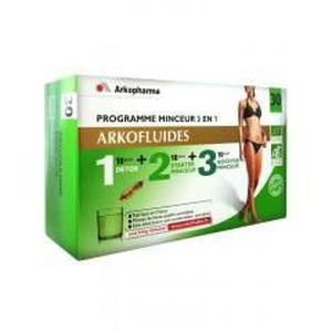 Arkopharma Arkofluides Programme Minceur 3 en 1  Achat / Vente