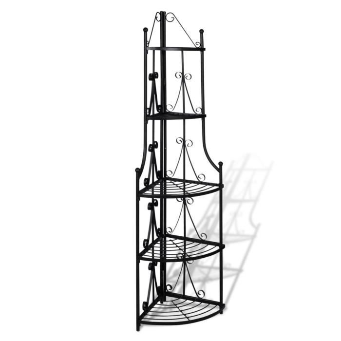 etagere d'angle noire