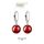 Boucles d’Oreille Créoles et Perle Swarovski Eleme