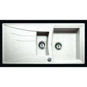 TEKA 1,5 Cuves Universo 60 GT 1 égouttoir blanc