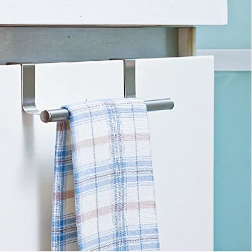 2 Porte-torchons Noir - En Acier Inoxydable Pour Cuisine, Salle De Bain