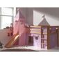  Lit surélevé enfant avec toboggan ROSA, avec so…