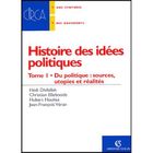 ECONOMIE - DROIT Histoire des idees politiques t.1 ; du politiqu...
