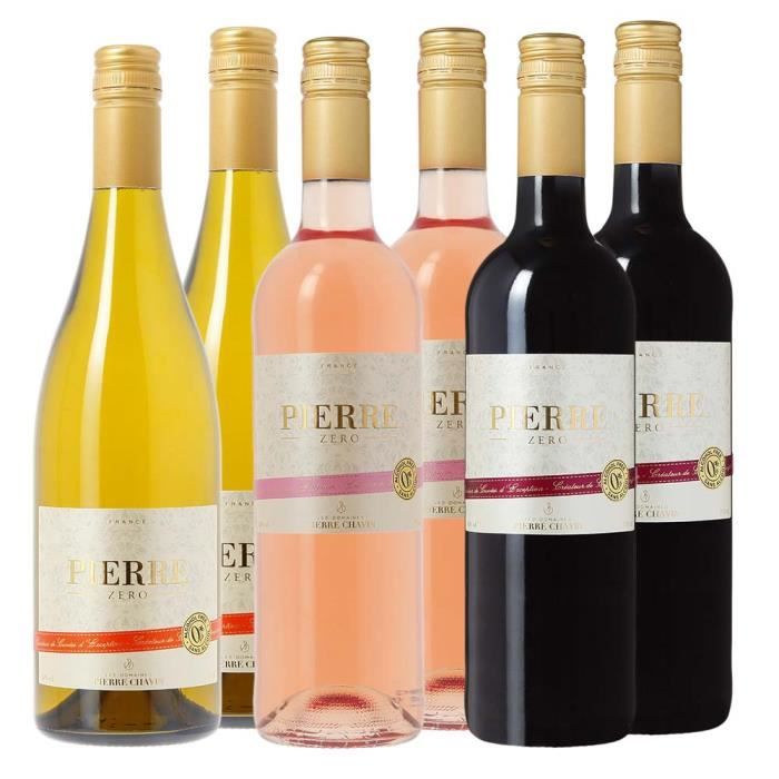 Vin sans alcool 0 degre PACK BLANC ROSE ROUGE - Achat / Vente vin blanc
