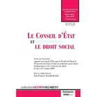 ENTREPRISE / ECONOMIE / DROIT Le conseil d'Etat et le droit social