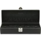  Ecrin 5 montres, LONDON, cuir noir