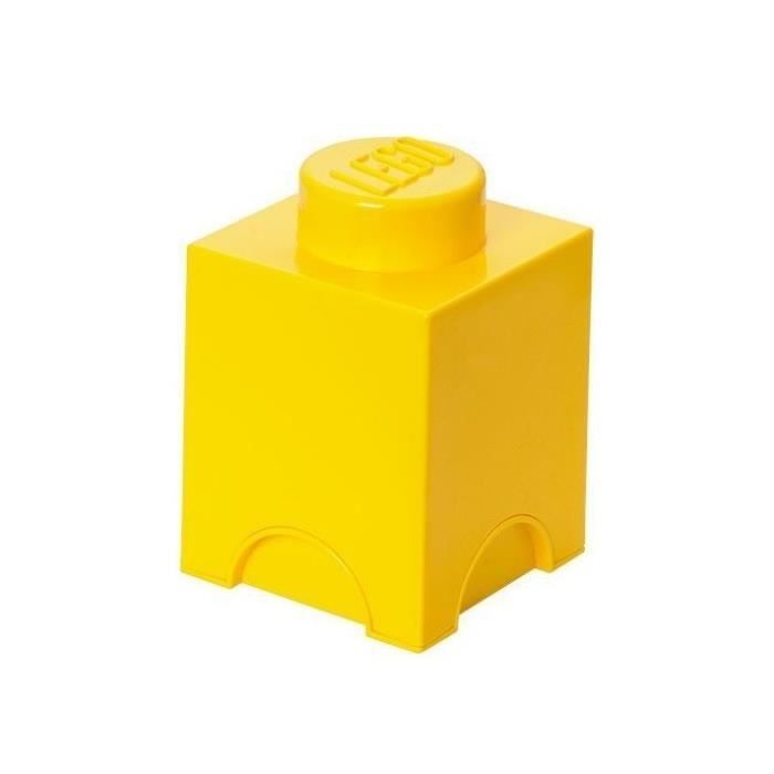Boîte de rangement LEGO Storage - 1 plot jaune - Achat ...