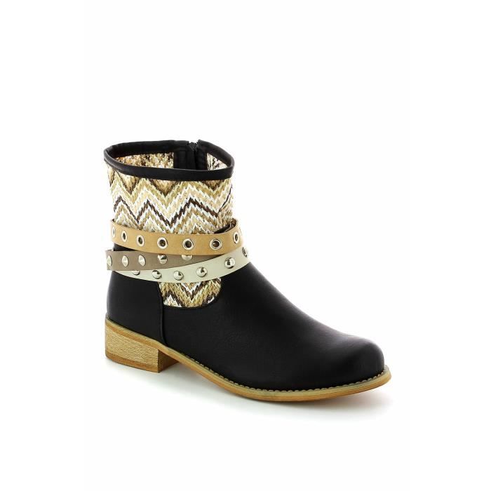 boots ethnique femme
