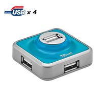 HUB Trust Micro Hub 4 ports USB 2.0 Bleu