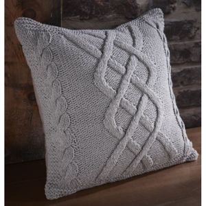 COUSSIN - HOUSSE Coussin tricot Highland 40x40 cm Mastic COUSSIN - HOUSSE Coussin tricot Highland 40x40 cm Mastic