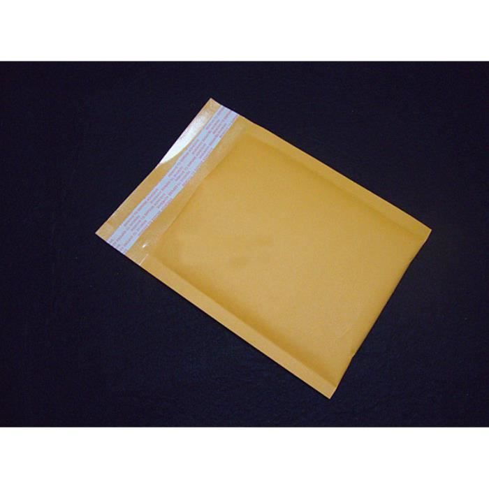 enveloppes pulle en papier Kraft jaunes Sac Expédition Emballages Colis Sachets 11 130*230+40mm