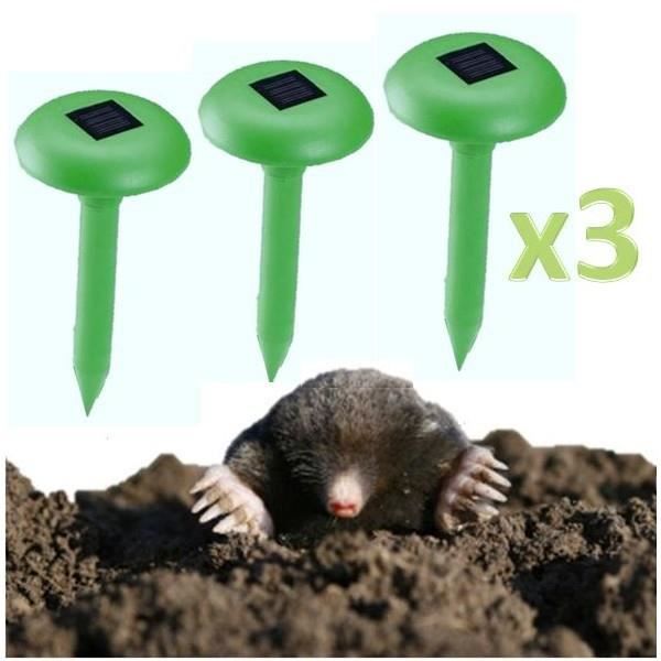 HENESE Répulsif Anti-Taupes Vibrations-Lot De 4,Fréquence Variable