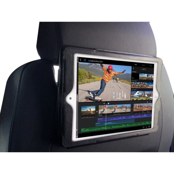 Support Tablette Voiture Pour Appuie-tête - Réglable 4.7" à 14", Rotatif 360° - Idéal Pour Les Enfants En Voyage