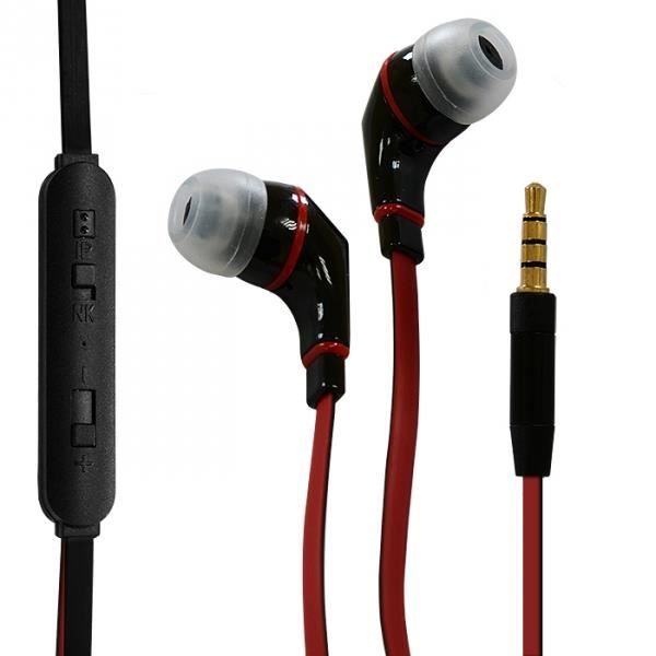 Écouteurs Stéréo Filaires couleur Rouge pour Samsung : GALAXY TREND