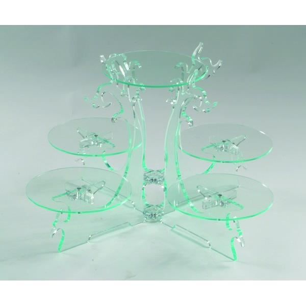 CRISTAL 5 PLATEAUX Achat / Vente plat de service