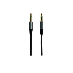 APM 600212 Câble Jack 3.5 mmMâle / Mâle Plat - 2 m - Noir et Gris