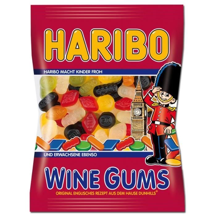 Haribo Wine Gums Fruit gommes Anglais gommes au vin 20Btl 200g Achat