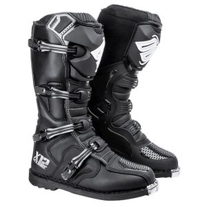 SHOT X12 Bottes Moto Cross Noir