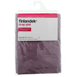 TOUT SIMPLEMENT Drap plat premium - 180x290 cm - Santal