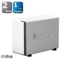 SERVEUR DE STOCKAGE - NAS Synology Boîtier serveur NAS 2 baies Economique