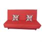 CANAPE - SOFA - BANQUETTE LONDON Clic-clac Fraise 3 places