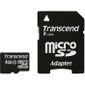 CARTE MEMOIRE TRANSCEND Mémoire micro SD card 4Go avec adapteur