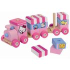 JEU SOCIETE - PLATEAU Train Bois Hello Kitty